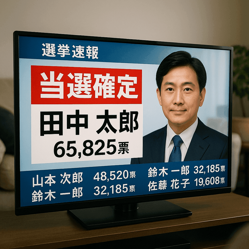 【驚愕】当選確実の裏側に隠されたメディアの力ｗｗｗ なんJ民も納得の秘密が判明！