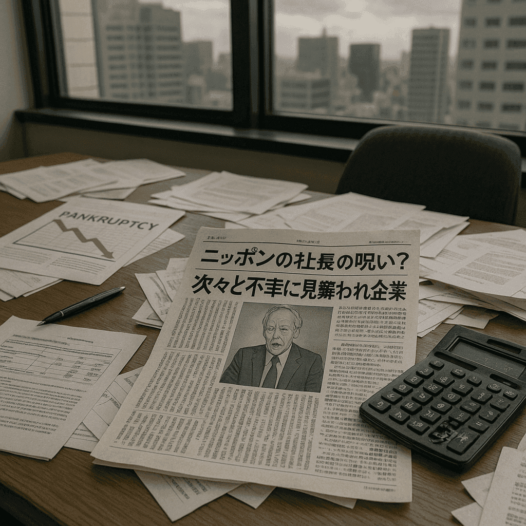 【驚愕】ニッポンの社長の呪いがリアルすぎる件ｗｗｗ 倒産ドミノで戦慄の声続出！