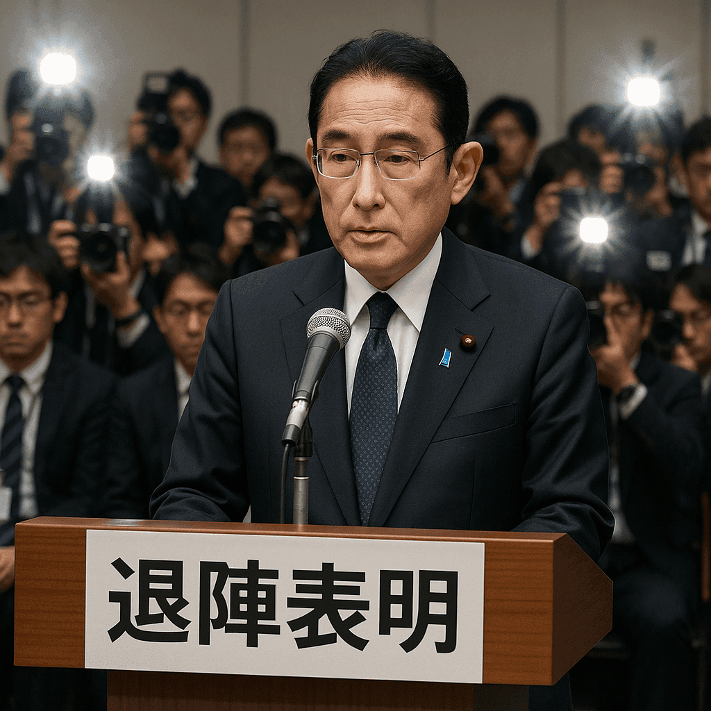 【衝撃】岸田首相の退陣表明、陰謀論浮上でなんJ民騒然ｗｗｗ
